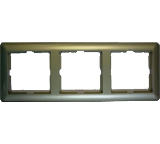 Трехместная рамка, шампань WESSEN 59 Schneider ELectric KD-3-48