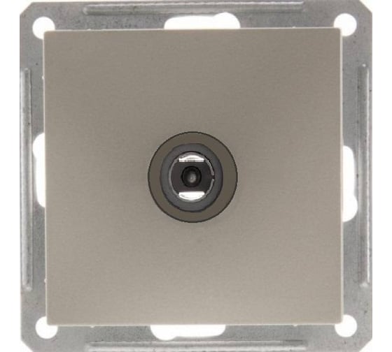 Телевизионная оконечная розетка, шампань WESSEN 59 Systeme Electric RTS-151-4-86