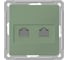 Двойная компьютерная розетка, шампань 2хRJ45 5e категории WESSEN 59 Schneider ELectric RSI-251KK5E-4-86 1