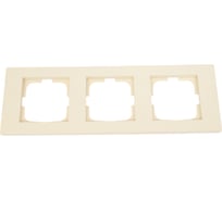 3-местная рамка OVIVO GRANO, крем, 400-020000-227