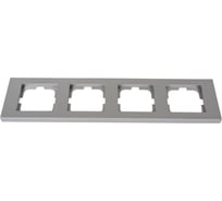 4-местная рамка OVIVO GRANO, серебро, 400-100000-228