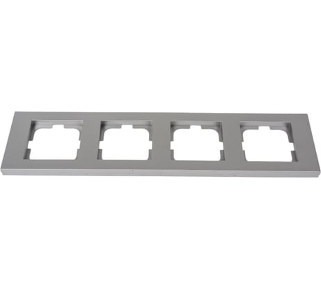 4-местная рамка OVIVO GRANO, серебро, 400-100000-228