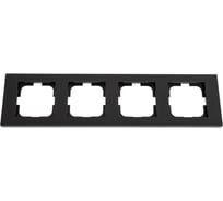 4-местная рамка OVIVO GRANO, черный металлик, 400-170000-228