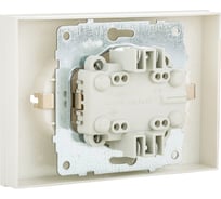 2-местная розетка OVIVO с заземлением GRANO, крем, 400-020300-907