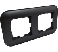 2-местная рамка OVIVO LOFT, черный металлик, 404-170017-226