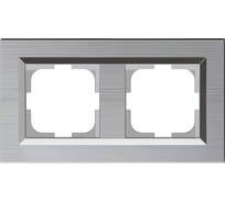 2-местная рамка OVIVO QUANTUM, серебро, 405-320000-226