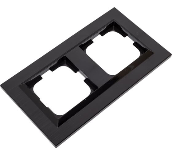 2-местная рамка OVIVO QUANTUM, черный, 405-360000-226