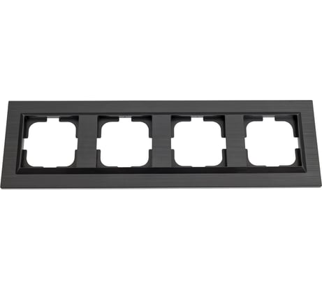 4-местная рамка OVIVO QUANTUM, черный, 405-360000-228