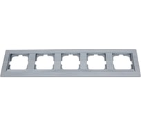 5-местная рамка OVIVO QUANTUM, серебро, 405-320000-250
