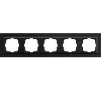 5-местная рамка OVIVO QUANTUM, черный, 405-360000-250