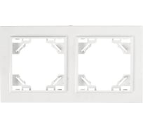 2-постовая рамка TWIST Technolink Electric, пластик, IP20, цвет белый ELECTRIC-005