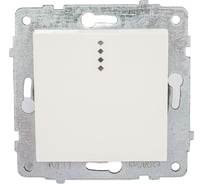 1-клавишный механизм выключателя OVIVO с подсветкой, белый, 600-000201-201