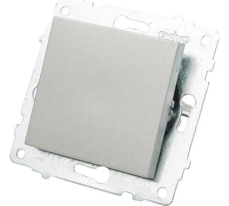 Механизм 1-клавишного выключателя OVIVO серебро, 600-000210-200
