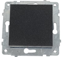 Механизм 1-клавишного выключателя OVIVO черный металлик, 600-000217-200