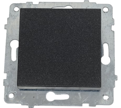 Механизм 1-клавишного выключателя OVIVO черный металлик, 600-000217-200