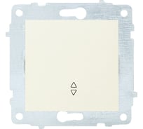 Механизм 1-клавишного проходного выключателя OVIVO крем, 600-000202-209