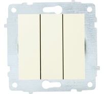 Механизм выключателя OVIVO 3-кл., крем 600-000202-254