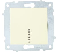 Механизм выключателя OVIVO 1-кл. проходной с подсветкой, крем 600-000202-210