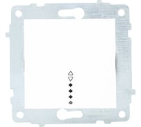 Механизм выключателя OVIVO 1-кл. проходной с подсветкой, белый 600-000201-210