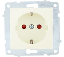 Механизм розетки OVIVO с/з шторки, крем 600-000302-218