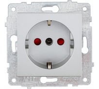 Механизм розетки OVIVO с/з шторки, серебро 600-000310-218