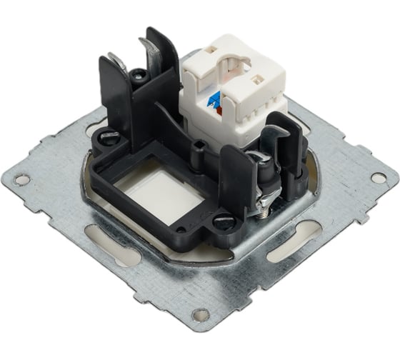 Механизм компьютерной 1-местной розетки RJ45 OVIVO CAT6, белый, 600-000301-229