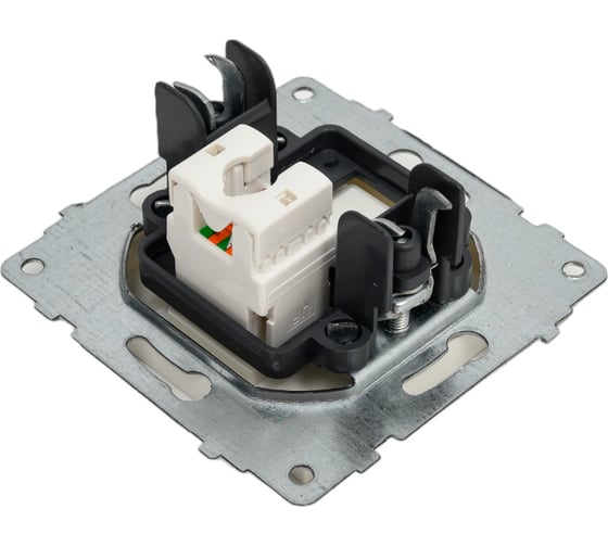 Механизм компьютерной 1-местной розетки RJ45 OVIVO CAT6, белый, 600-000301-229