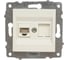 Механизм компьютерной 1-местной розетки RJ45 OVIVO CAT6, белый, 600-000301-229 1
