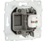 Механизм компьютерной 1-местной розетки RJ45 OVIVO CAT6, серебро, 600-000310-229 2