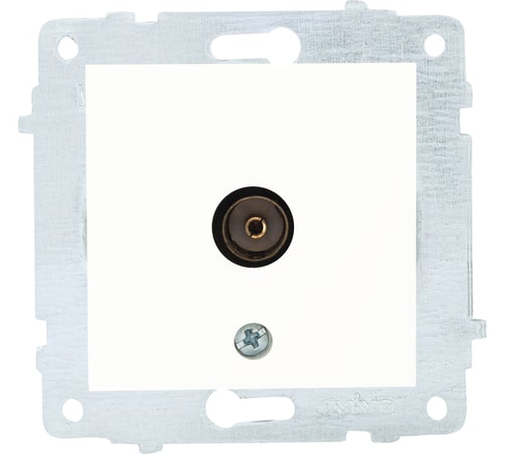Механизм проходной TV розетки OVIVO белый, 600-000301-224 1