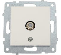 Механизм розетки OVIVO спутник F-коннектор, белый, 600-000301-231