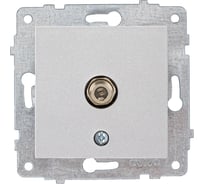 Механизм розетки OVIVO спутник F-коннектор, серебро, 600-000310-231