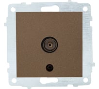 Механизм проходной TV розетки OVIVO мокко 600-000319-224