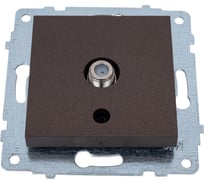 Механизм розетки OVIVO спутник F-коннектор, мокко 600-000319-231