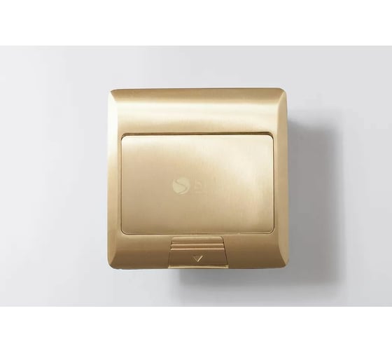 Люк на 2 поста SPL 45x45, латунь, с металлической коробкой, IP44 300003
