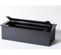 Настольный люк SPL на 4 поста 45x45, металл, черный, IP20 300011
