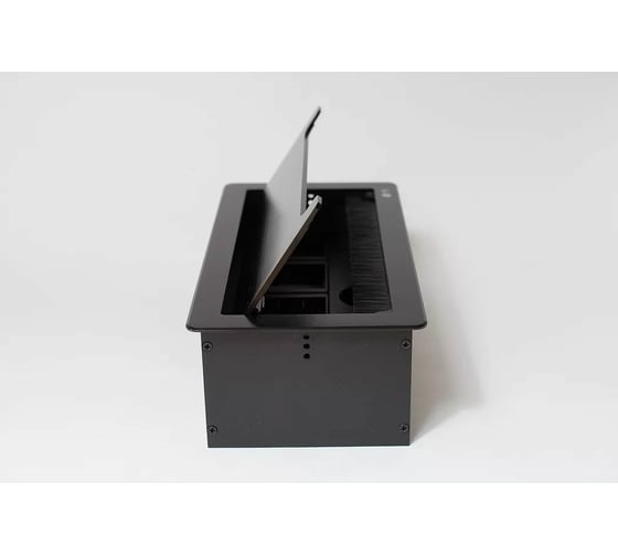 Настольный люк SPL на 4 поста 45x45, металл, черный, IP20 300011