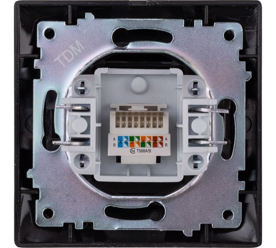 Компьютерная розетка TDM ELECTRIC RJ45 старинное серебро "Лама" SQ1815-0657
