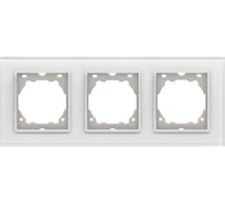 3-местная рамка Vesta Electric exclusive white FRM050206SER