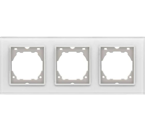 3-местная рамка Vesta Electric exclusive white FRM050206SER 1