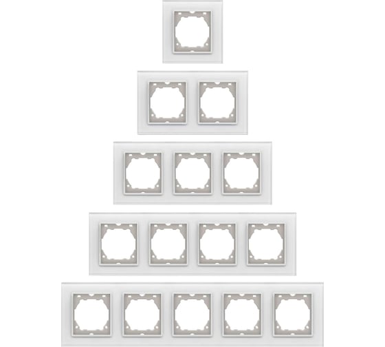 3-местная рамка Vesta Electric exclusive white FRM050206SER