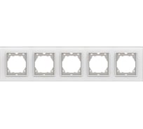 5-местная рамка Vesta Electric exclusive white FRM050503BEL