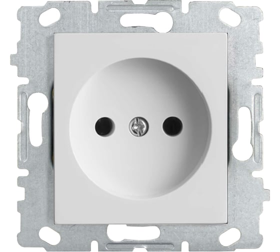 Одинарная розетка Vesta Electric roma без заземления без рамки FRZ00010001BEL 1