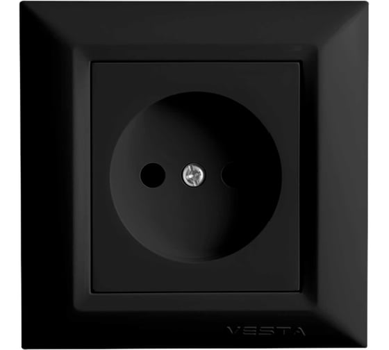 Одинарная розетка Vesta Electric roma без заземления FRZ00010102CMT