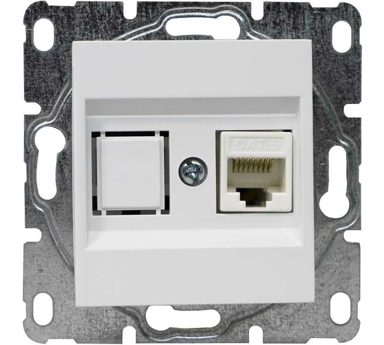 Розетка Vesta Electric roma для сетевого кабеля lan без рамки FRZCW030201BEL