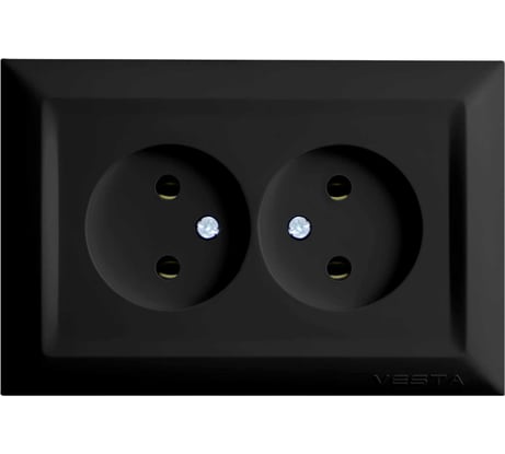 Розетка Metronex Electric Roma двойная без заземления FRZ00020203CMT