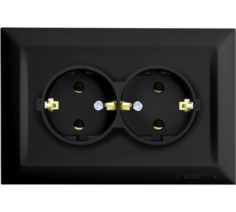 Розетка Metronex Electric Roma двойная c заземлением FRZ00020202CMT