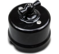 1-клавишный выключатель Bironi керамика, цвет черный B1-200-03