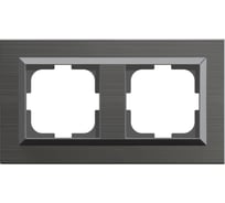 2-местная рамка OVIVO QUANTUM, серый магнит, 405-310000-226