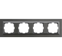 4-местная рамка OVIVO QUANTUM, серый магнит, 405-310000-228